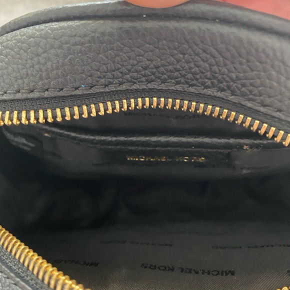 Michael Kors tambourine black leather shoulder purse - Picture 2 of 2